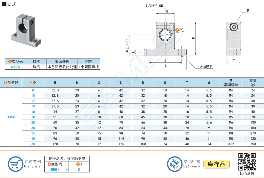 鑄鋁材料的導向軸支座有什么優(yōu)勢